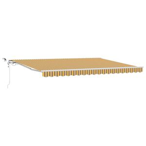 vidaXL Прибираща се тента Многоцветен 450 &times; 300 cm Полиестер