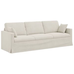 vidaXL Диван Крем 228 x 78 x 80 см Кадифе