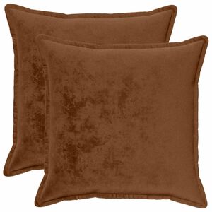 vidaXL Калъфка за възглавница 2 pcs HOUTEN Светло кафяво 55 x 55 см