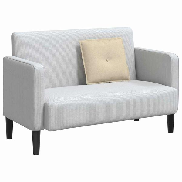 vidaXL Възглавница за гръб Крем 50 x 19 x 45 см текстил