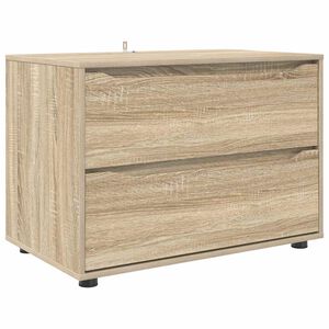 vidaXL Шкаф за съхранение 80 x 48 x 57 см Инженерна дървесина