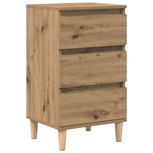 vidaXL Нощен шкаф с чекмедже Дъб 40 x 35 x 70 см Инженерно дърво