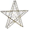vidaXL 3D коледна звезда 120 LED светодиода Топло бяло