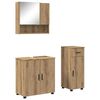 vidaXL Комплект мебели за баня 3 бр. Дъб 61 x 35 x 64 см