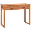 vidaXL Бюро с 2 чекмеджета, 100x40x75 см, тиково дърво