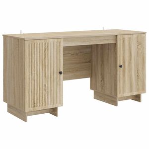 vidaXL Бюро Дъб сонома Инженерна дървесина 142,5 x 50 x 75 см
