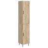 vidaXL Комплект шкафове 2 pcs Дъб сонома 33 x 34,5 x 89,5 см