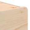 vidaXL Нощно шкафче Кафяво 39 x 34 x 33 см Масивно дърво бор