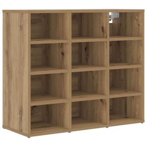 vidaXL Шкаф за обувки 77,5 x 30 x 67 см Инженерна дървесина