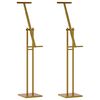 vidaXL Стендове за търговски прояви 2 pcs Златист 26.5 x 26.5 x 127 см