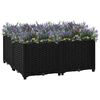 vidaXL Повдигната леха, 80x80x38 см, полипропилен
