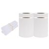 vidaXL Ленти за покриване на огради, 4 бр, PVC, 35x0,19 м, бели