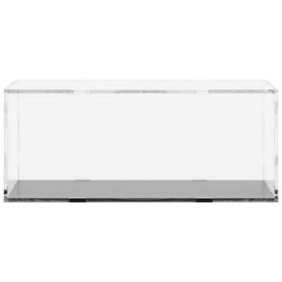 vidaXL Кутия витрина, прозрачна, 34x16x14 см, акрил