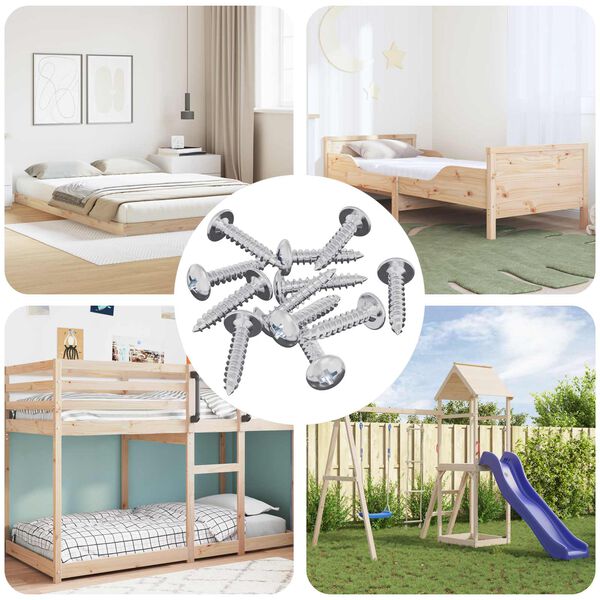 vidaXL Самонарезен гвоздей 12 pcs Цинковано 4 x 20 мм Стомана