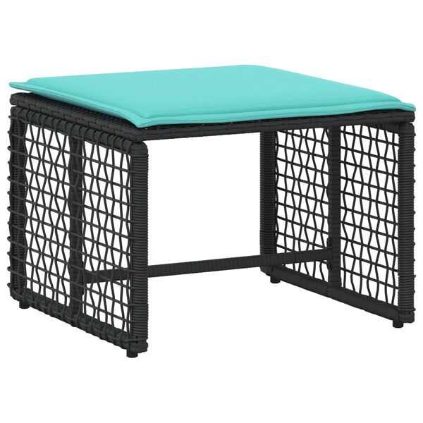 vidaXL Комплект за външни мебели с възглавница стомана