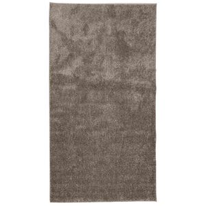 vidaXL Килим ISTAN с дълъг косъм, лъскава визия, сив, 80x150 см