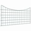 vidaXL Комплект ограда за езеро 5 бр. 100 x 50 cm Стомана Зелен