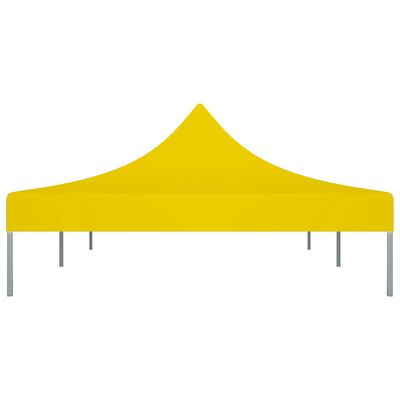 vidaXL Покривало за парти шатра, 6x3 м, жълто, 270 г/м²