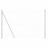 vidaXL Ограда с пост Сребрист 1,5 x 10 m Стомана