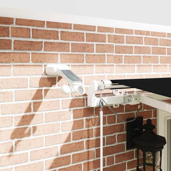 vidaXL Сгъваем навес Черно 400 &times; 300 cm Полиестер и метал