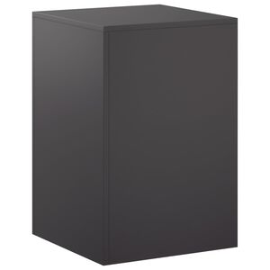 vidaXL Стойка за растения Черно 40 x 40 x 60 cm Стомана