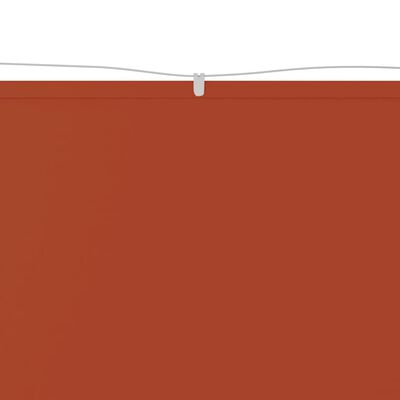 vidaXL Вертикален сенник, теракота, 140x600 см, оксфорд плат