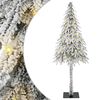 vidaXL Коледно дърво с 150 LED светодиода Бяло 120 cm ПЕ и стомана