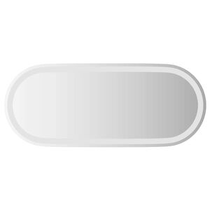 vidaXL LED огледало за баня, 90x40 см, овално