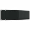 vidaXL Кухненски гръб 2 pcs Черно 120 x 40 cm закалено стъкло