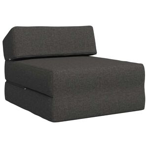 vidaXL Сгъваем диван легло Тъмносиво 60 x 70 x 41 см Текстил
