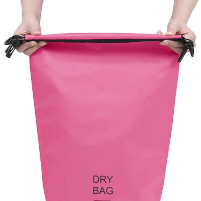 vidaXL Суха торба, розова, 10 л, PVC