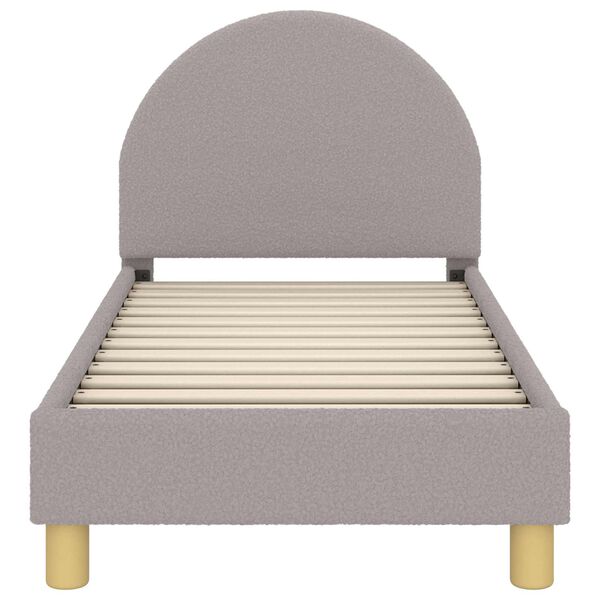 vidaXL Легло за малко с главна дъска с таблото Светлосиво 70 x 140 cm