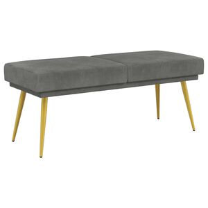 vidaXL Двойно легло Тъмносиво 120 x 45 x 46 см Кадифе