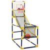 vidaXL Комплект аркадна баскетболна игра с топка и помпа 45x86x127 см