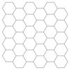 vidaXL Шестоъгълна плочка 10 бр. Бяло сиво 30 x 30 cm Полиуретан и PET