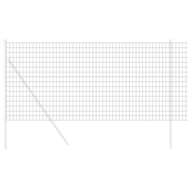 vidaXL Европейска ограда Сив 1,2 x 10 m Желязо с PVC покритие