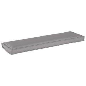 vidaXL Възглавница Оксфордска тъкан Сиво 140 x 40 x 8 см