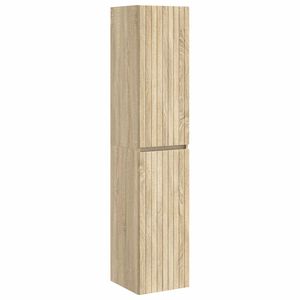vidaXL Стенно Баня Кабинет Дъб сонома 33 x 34,5 x 160 см