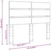 vidaXL Облегалка за глава Сонома дъб 120 cm Инженерно дърво