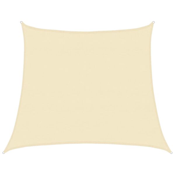 vidaXL Платно-сенник, 160 г/м&sup2;, кремаво, 4/5x4 м, HDPE
