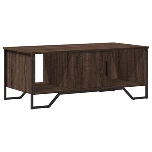 vidaXL Кафе маса, кафяв дъб, 100x51x40 см, инженерно дърво