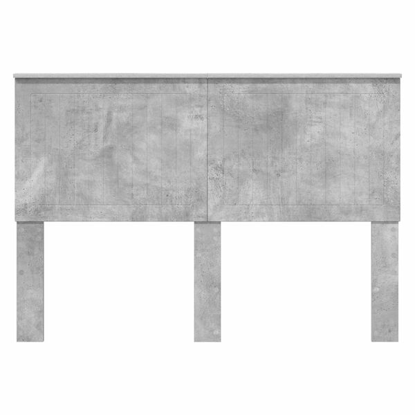 vidaXL Облегалка за глава Циментено сиво 140 cm Инженерно дърво