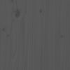 vidaXL Кафе маса, сива, 110x50x40 см, бор масив