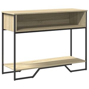 vidaXL Конзолна маса, дъб сонома, 100x35x74,5 см, инженерно дърво
