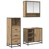 vidaXL Комплект мебели за баня 3 бр. Дъб 65 x 33 x 60 см