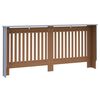 vidaXL Калъф за радиатор 2 pcs Сив 172 x 19 x 81,5 см Инженерно дърво