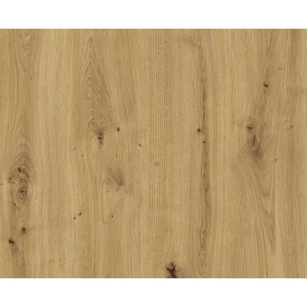 FMD Етажерка за стена, двустранна, бяла, дъб артизан