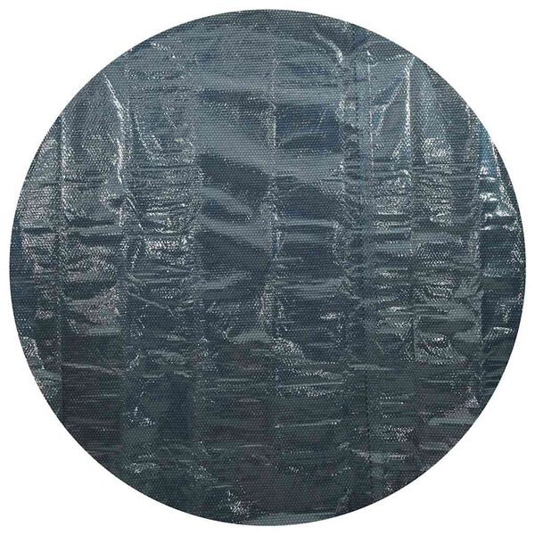 vidaXL Плаващо соларно покривало за басейн, PE, 549 см, черно и синьо