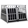 vidaXL Кучешка клетка с две врати, 94x88x69 см