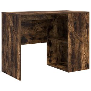 vidaXL Бюро Димян дъб Инженерна дървесина 102 x 50 x 75 см